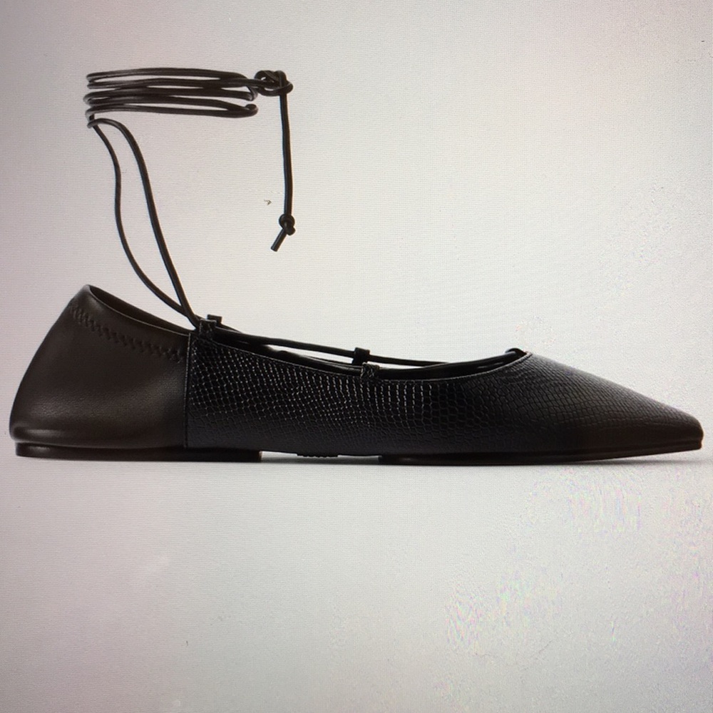 ZARA WOMEN’S ANIMAL PRINT BALLET FLATS